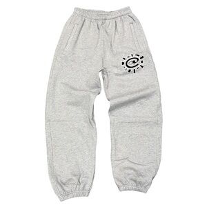 Gray Women's Track Joggers with Logo
